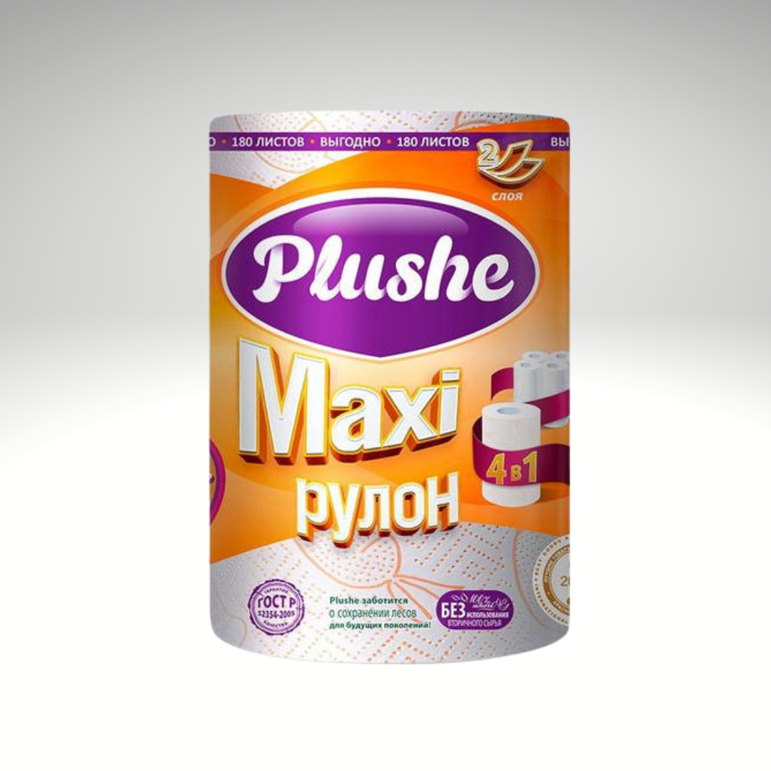 Бумажные полотенца Plushe Maxi 3 слоя