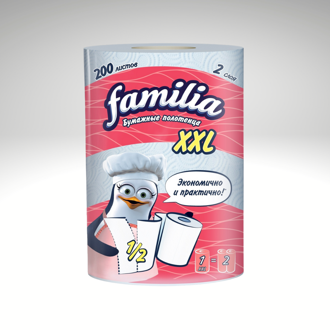 Бумажные полотенца Familia Xxl 2 слоя